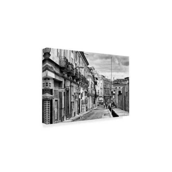 Philippe Hugonnard 'Street Scene In Havana Centro II' Canvas Art,16x24